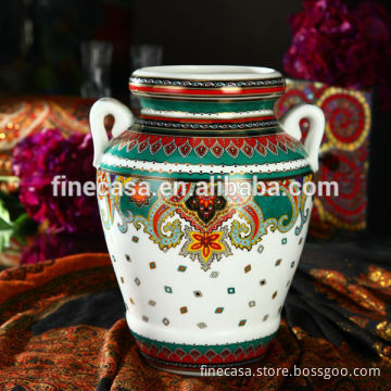 Luxury Fine New Bone China Flower Vase of Paisley
